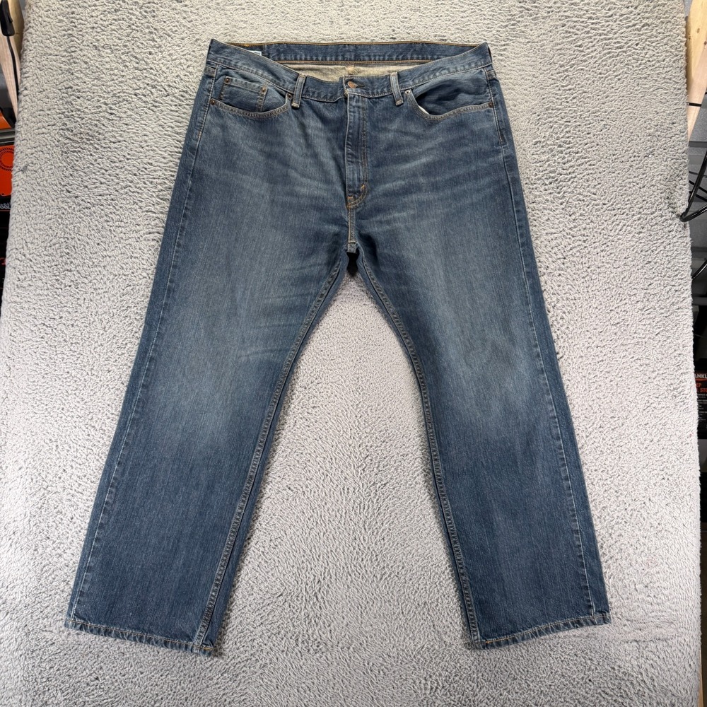 Levi's 559 Jeans Mens 42x30 Blue Cotton Denim Straight Leg Faded Travel Workwear